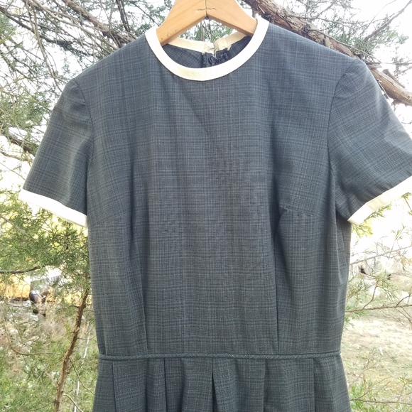 VTG 50's Handmade Dress Black Ringer Pinup - Picture 13 of 14